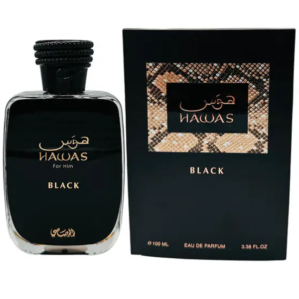 香水(男性用) Rasasi Hawas Black 100ml EDP Hawas Black Hombre 100ml Edp Rasasi - Essenza Perfumes