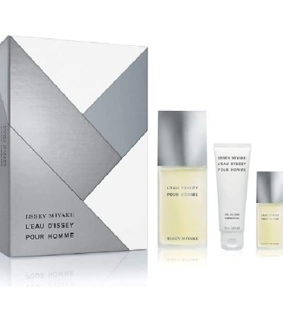 ESTUCHE ISSEY MIYAKE ISSY MIYAKE HOMBRE 3PZS 100ML EDT + 15ML EDT + GEL DE BAÑO