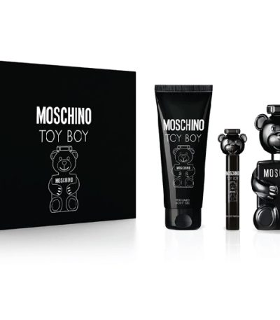 ESTUCHE MOSCHINO TOY BOY HOMBRE 3PZS 100ML EDP + 10 ML + AFTER SHAVE + GEL DE BAÑO