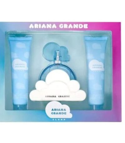 ESTUCHE ARIANA GRANDE CLOUD MUJER 3PZS 100ML EDP + CREMA + GEL DE BAÑO