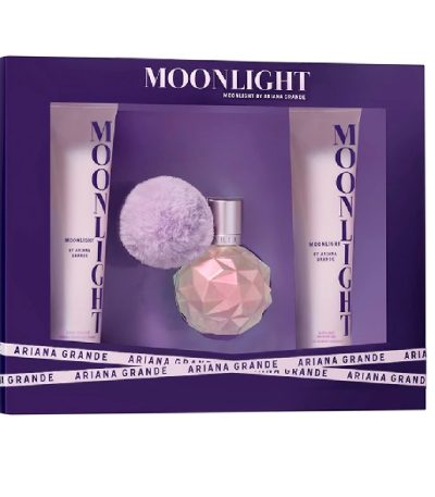ESTUCHE ARIANA GRANDE MOONLIGHT MUJER 3PZS 100ML EDP + CREMA + GEL DE BAÑO