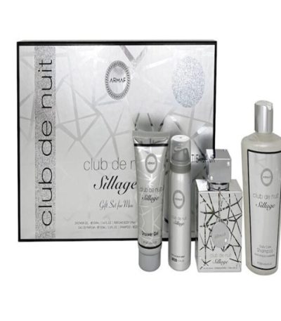 ESTUCHE ARMAF SILLAGE UNISEX 4PZS 105ML EDP – GEL DE BAÑO – SPLASH – SHAMPOO
