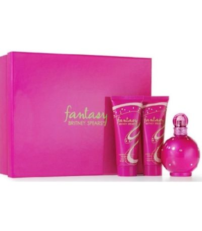 ESTUCHE BRITNEY SPEARS FANTASY MUJER 3PZS 100ML EDP + CREMA + GEL DE BAÑO