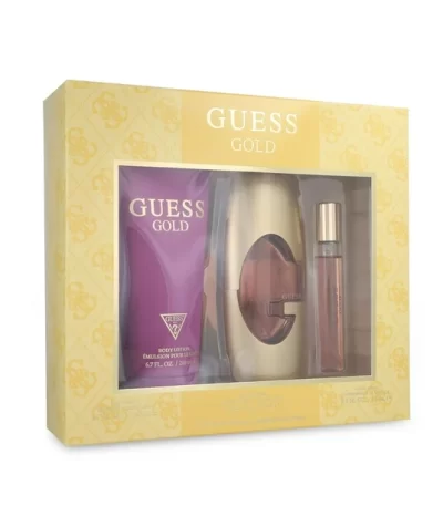 ESTUCHE GUESS GUESS GOLD MUJER 3PZS 75ML EDT + 15ML EDT + CREMA