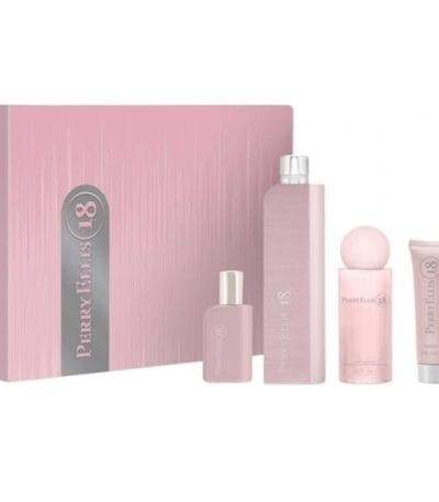 ESTUCHE PERRY ELLIS 18 MUJER 4PZS 100MLEDT + 10ML EDT + SPLASH + CREMA