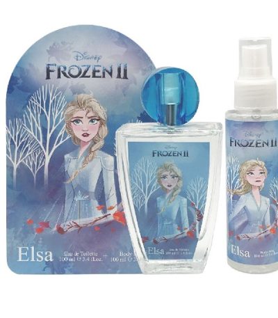 ESTUCHE DISNEY PRINCESAS FROZEN II ELSA NIÑAS 2PZS 100ML EDT + SPLASH